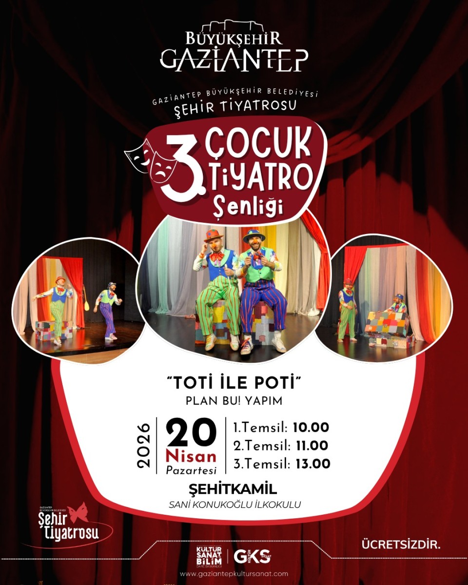 Plan Bu Yapım' 'Toti̇ İle Poti̇ 'Oyunu Gösterimi.
