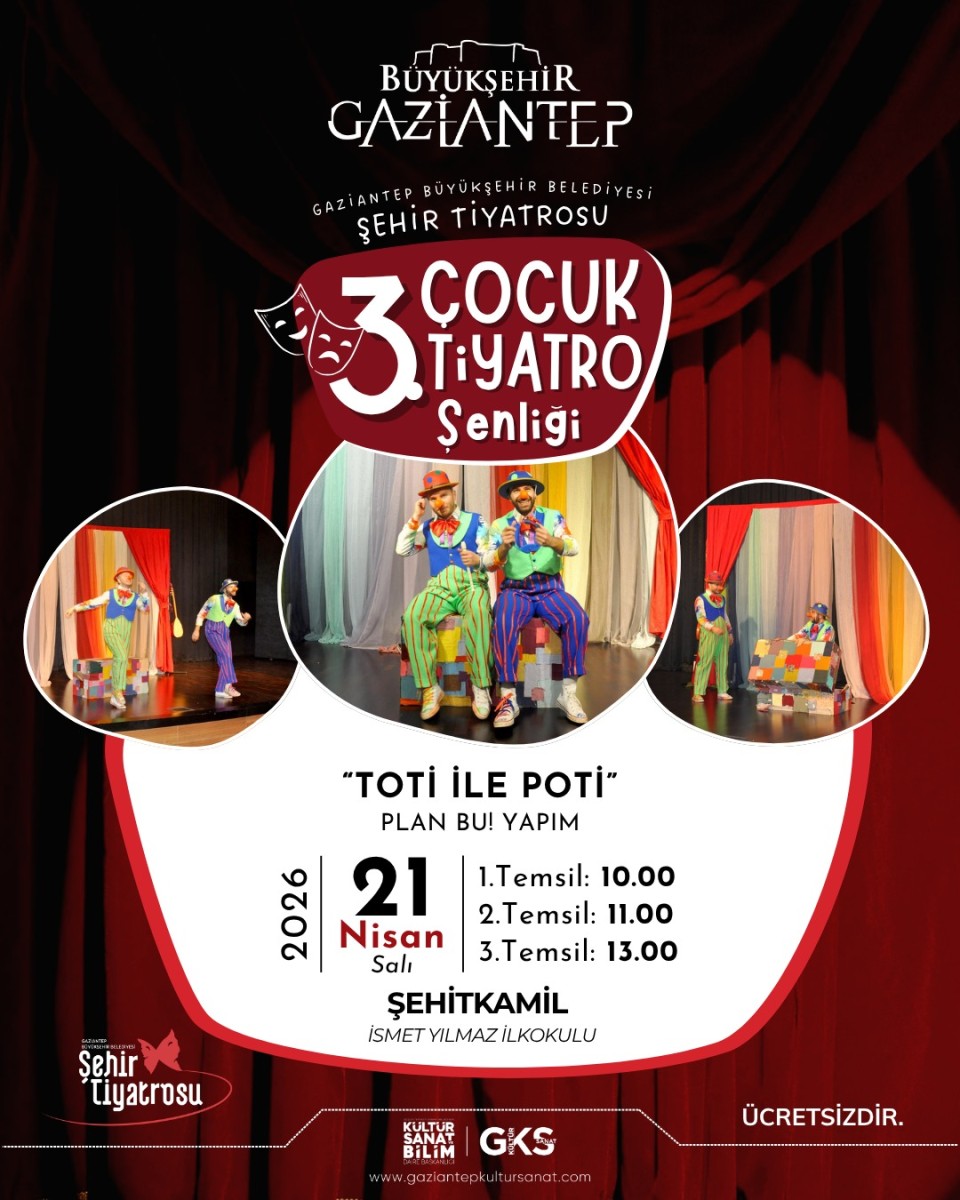 Plan Bu Yapım' 'Toti̇ İle Poti̇ 'Oyunu Gösterimi.