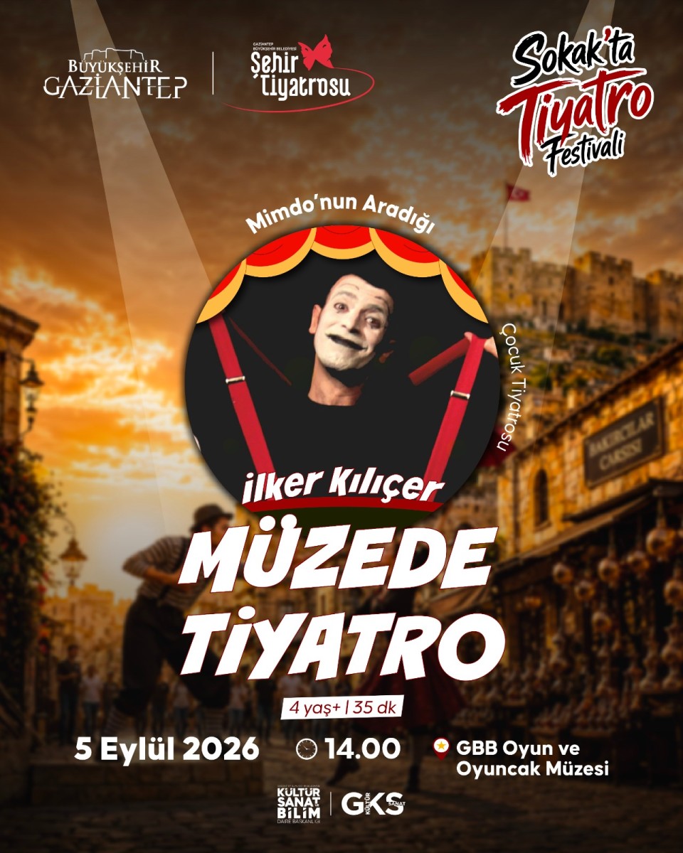 Gbb Tarafından Düzenlenen 1. Sokak’ta Tiyatro Festivali, Kapsamında 'Müzede Ti̇yatro 'Mi̇mdo'nun Aradiği 5 Eylül 2026 Tarihlerinde Bey Mahallesi’nde Sanatseverlerle Buluşuyor.