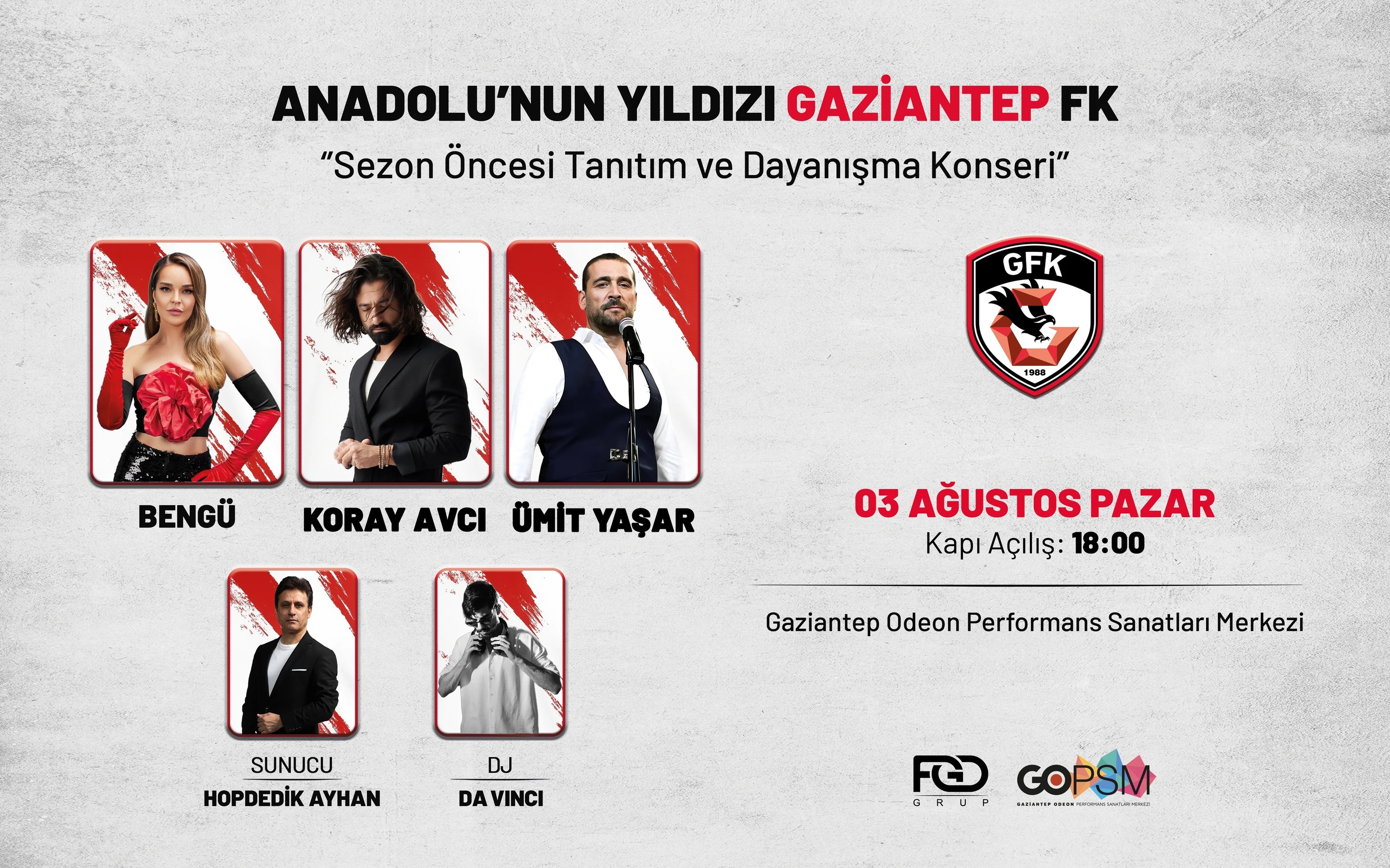 Gaziantep FK Dayanışma Gecesi Konseri