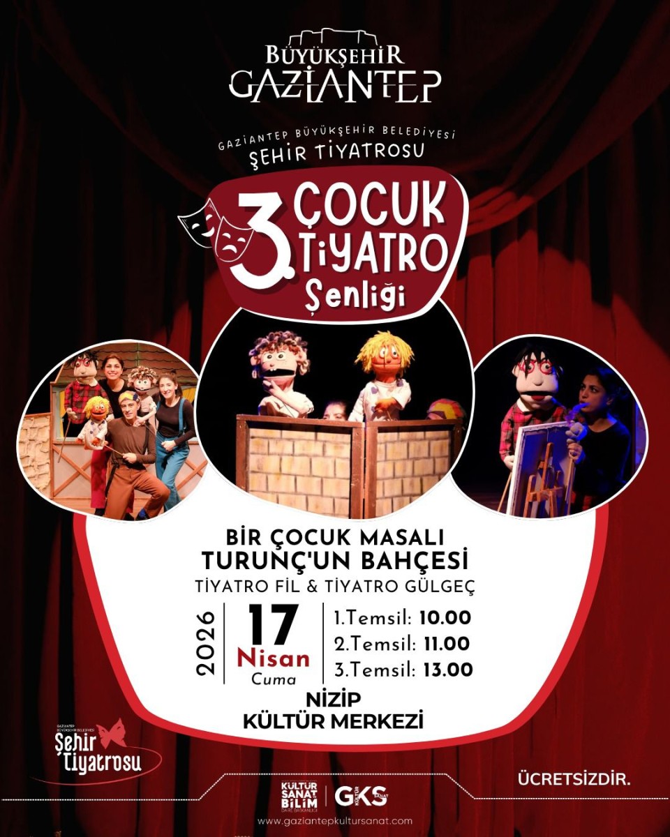 Tiyatro Fil Ve Tiyatro Gülgeç 'Bir Çoçuk Masalı Turuncun Bahçesi ' Oyunu Gösterimi.