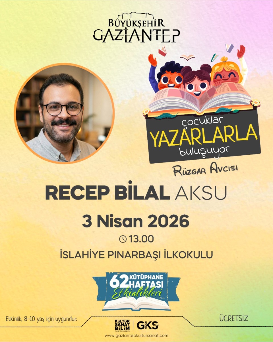 62. Kütüphane Haftasında Yazar Buluşması