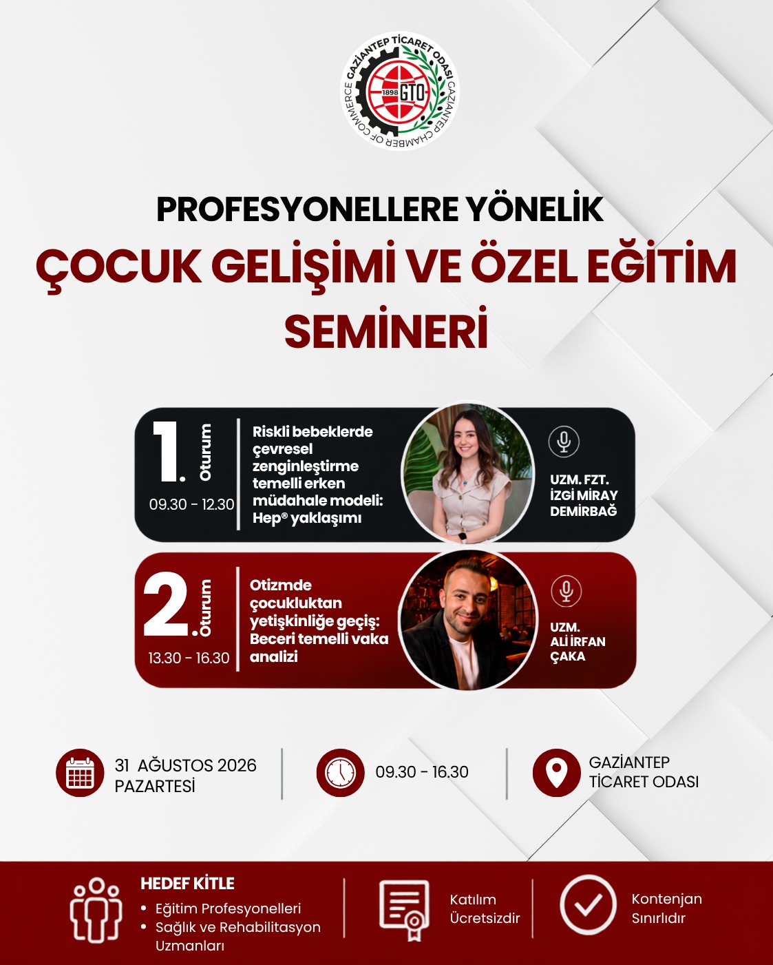 Profesyonellere Yönelik Çocuk Gelişimi ve Özel Eğitim Semineri