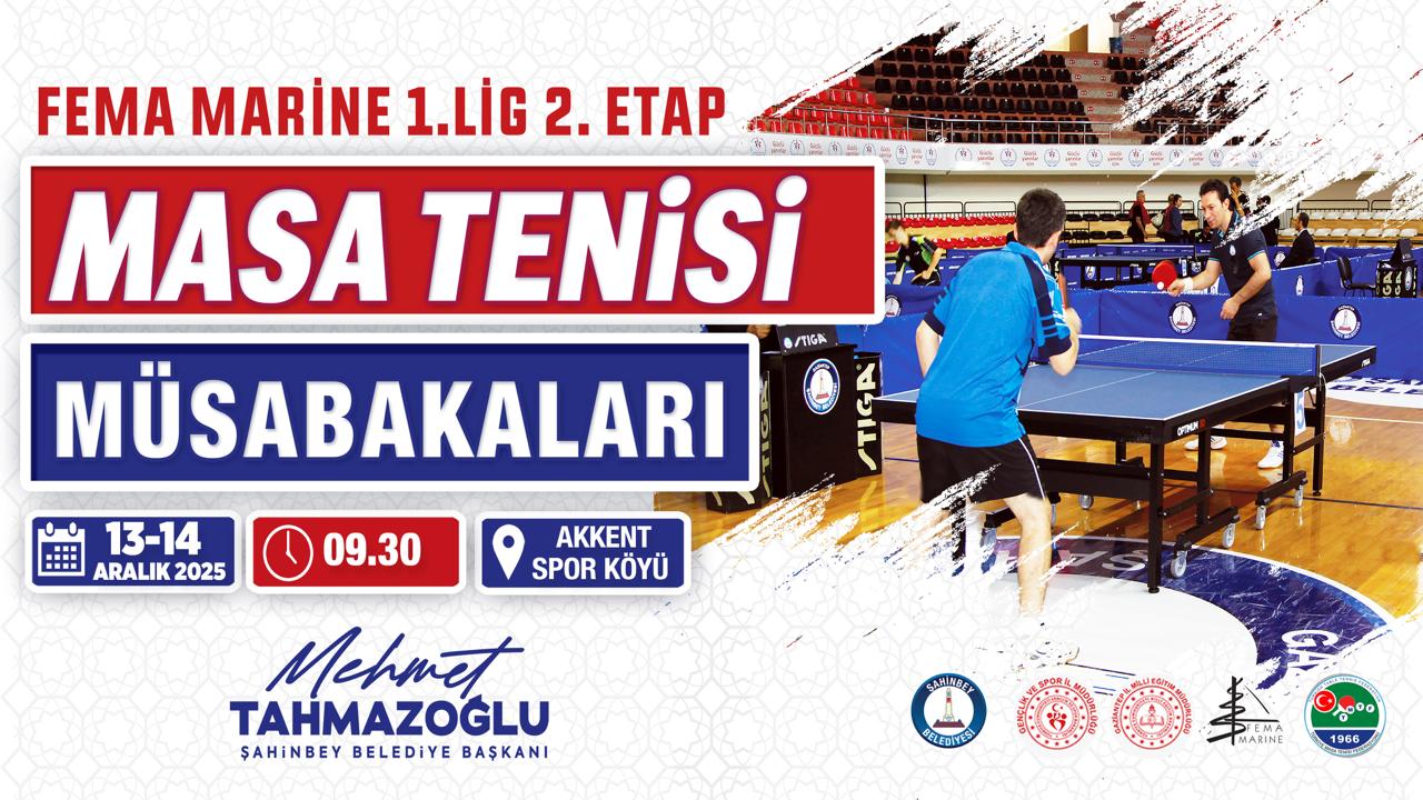 Masa Tenisi 1. Lig 2. Etap Müsabakaları