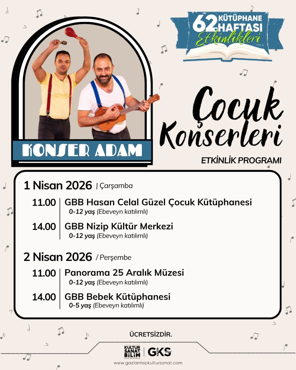 62. Kütüphane Haftası Çocuk Konserleri