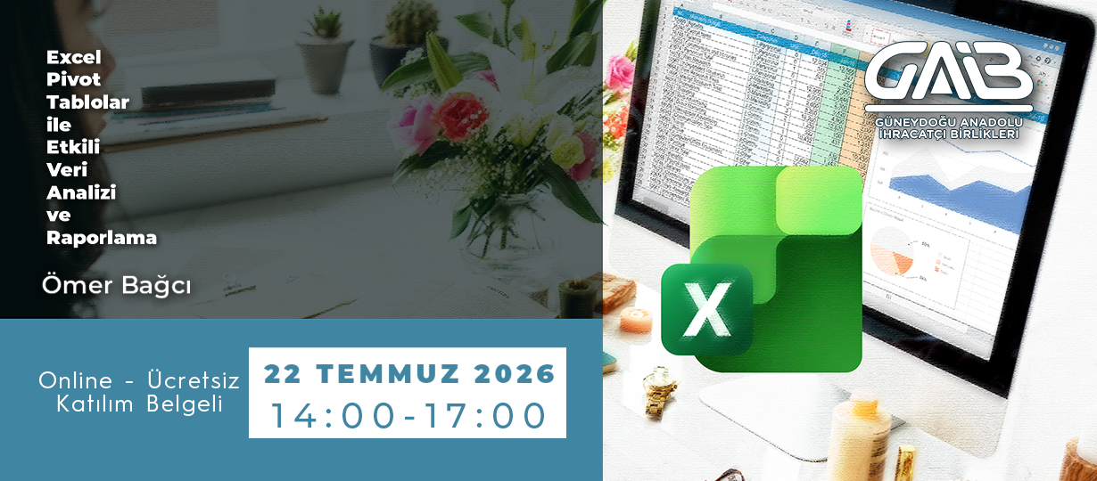 Excel Pivot Tablolar ile Etkili Veri Analizi ve Raporlama
