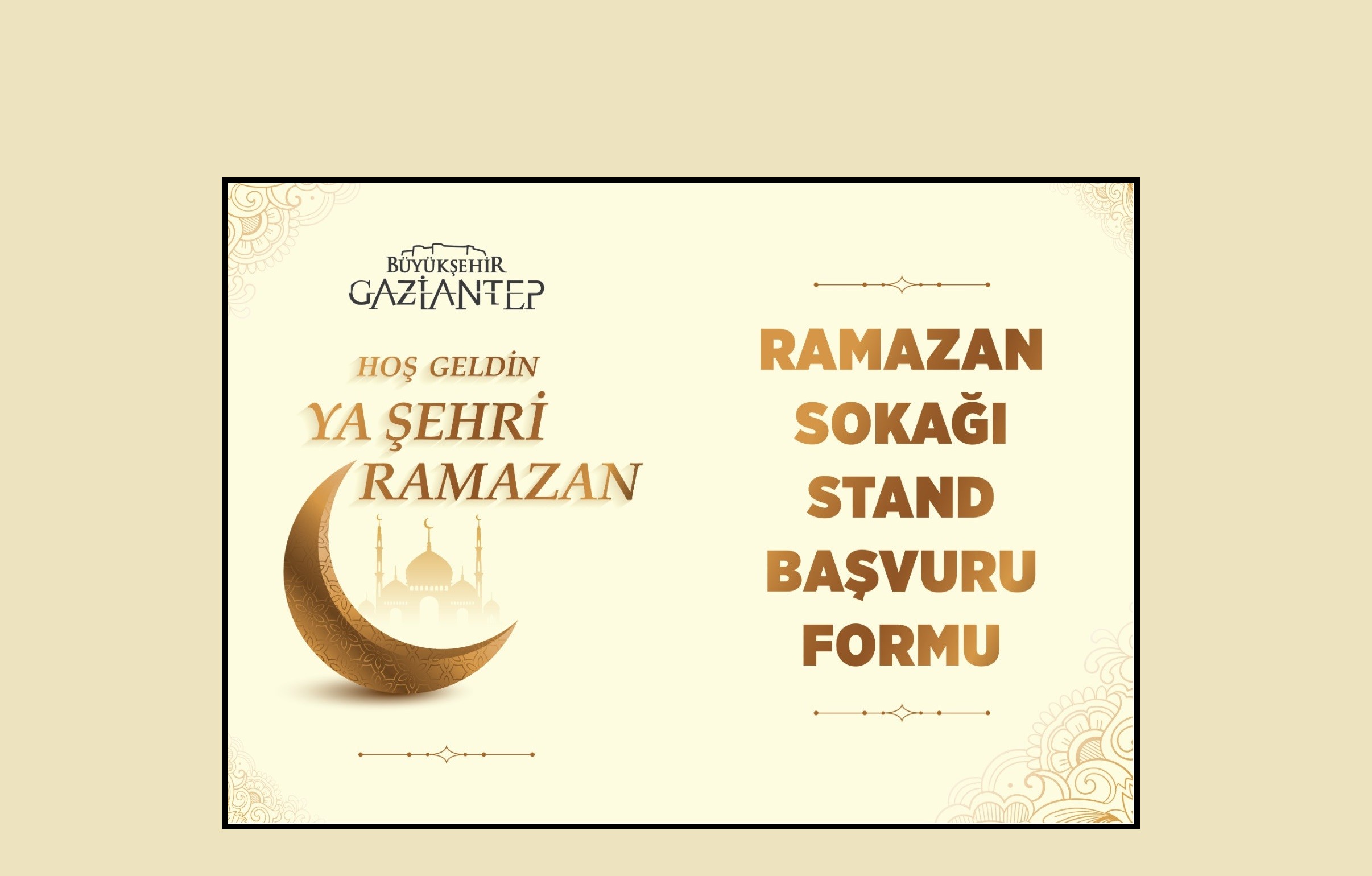 RAMAZAN SOKAĞI STAND BAŞVURULARI