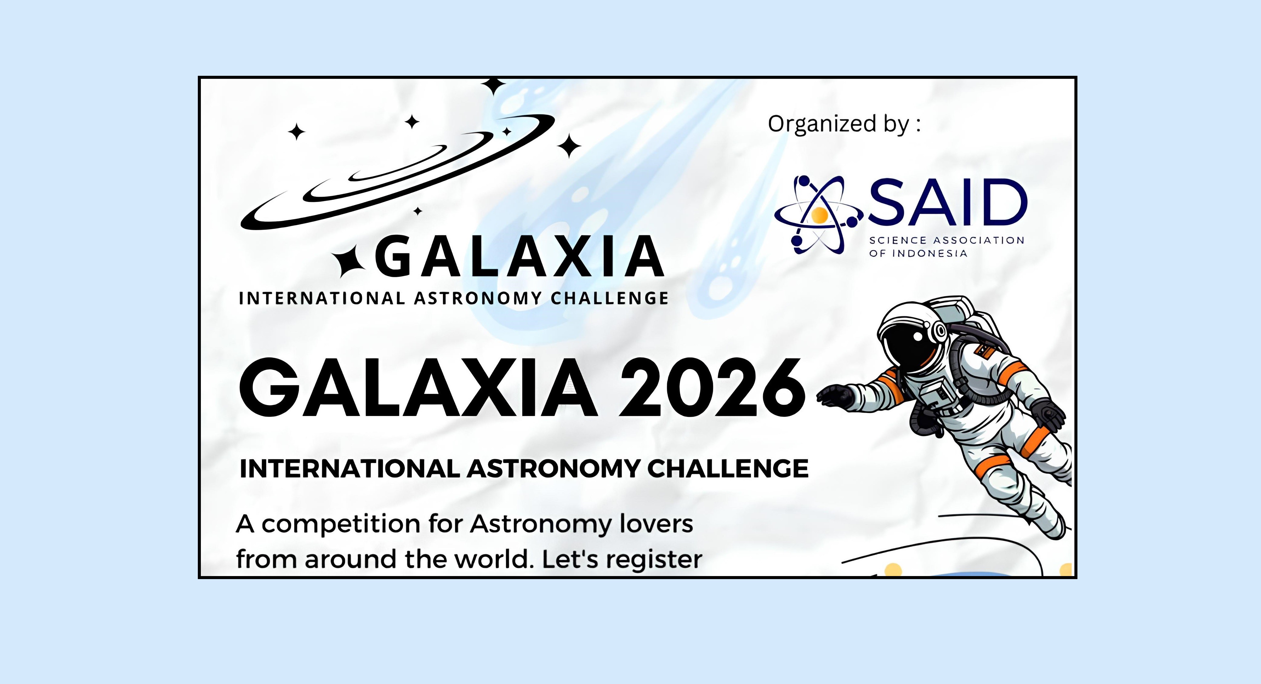 GALAXIA 2026 — International Astronomy Challenge 🚀